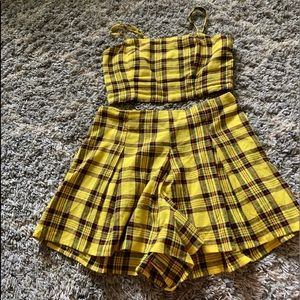 Yellow plaid wild fable set